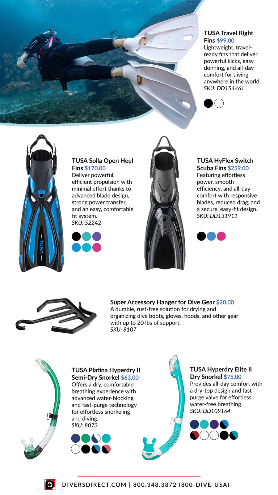 Divers Direct - 2026 Tusa eGuide - Page 1 Divers Direct - 2026 Tusa eGuide - Page 1